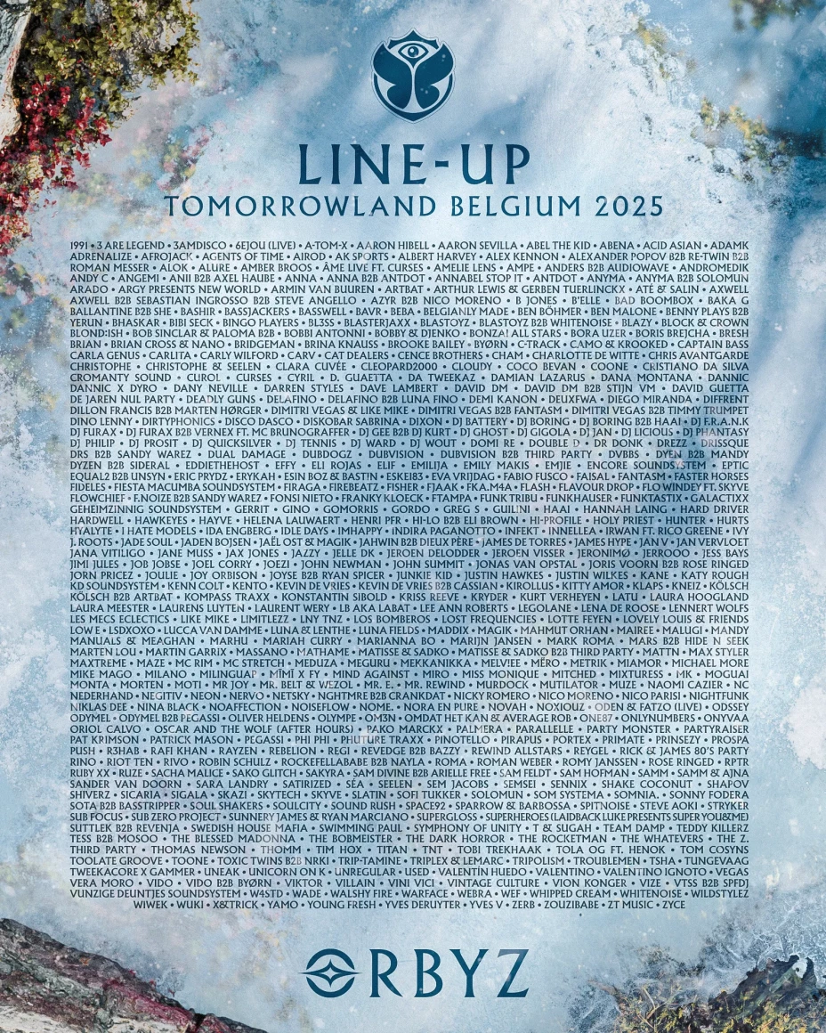 Tomorrowland 2025 Line Up