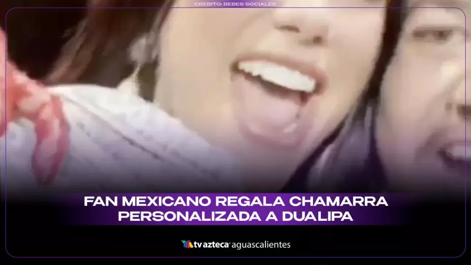 Fan mexicano regala chamarra personalizada a Dua Lipa en pleno escenario de Praga (VIDEO)