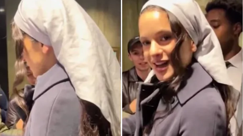 Rosalía se viste de monja y desata críticas.png