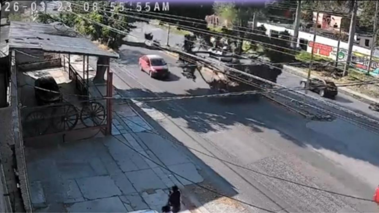 Árbol cae sobre automóvil en la Cuautla-Cuernavaca.