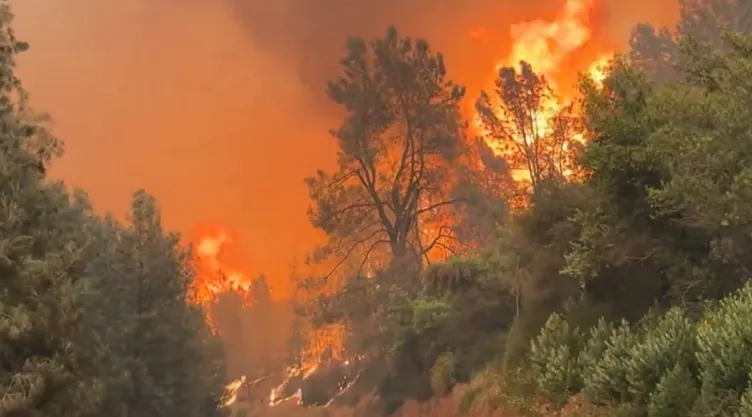 Imágenes del Park Fire en California