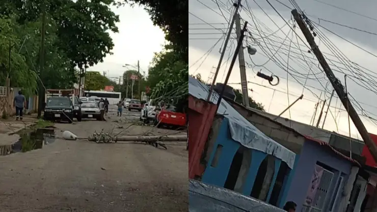 Turbonada en Mérida deja afectaciones_ FOTOS.