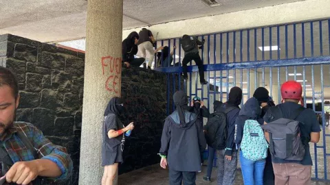 UNAM actos vandálicos marcha en Ciudad Universitaria