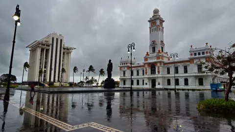 Veracruz amaneció con intensas lluvias este viernes; así estará el clima el fin de semana