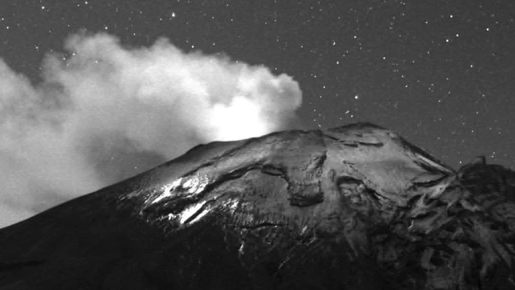 Volcán Popocatépetl hoy 22 de enero de 2025