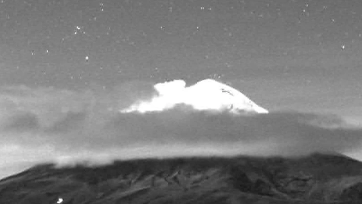 Monitoreo del volcán Popocatépetl hoy 11 de octubre de 2025