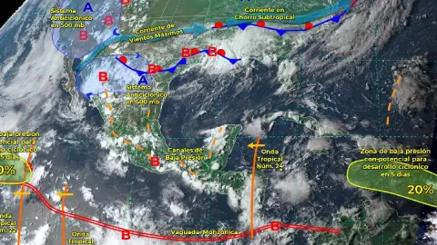 Clima en Quintana Roo, Yucatán y Campeche el 24 de agosto de 2022