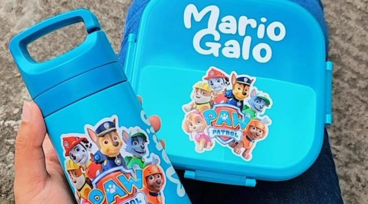 Plantillas de stickers de Paw Patrol para decorar el termo y la lonchera de la escuela junto a tu hijo.