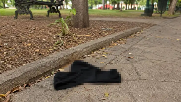 Hallan calzón abandonado en parque de Yucatán.