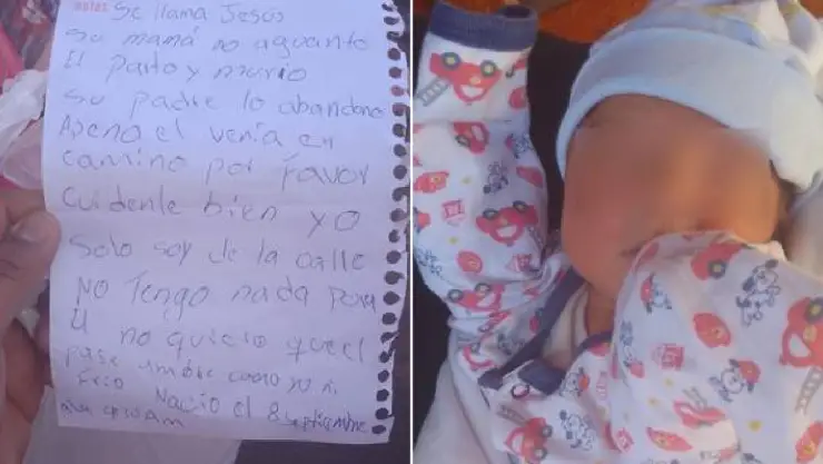 Abandonan a bebé con nota.jpg
