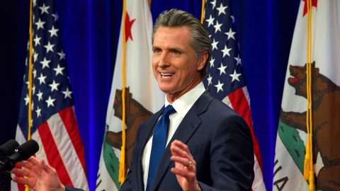 El gobernador de California, Gavin Newsom