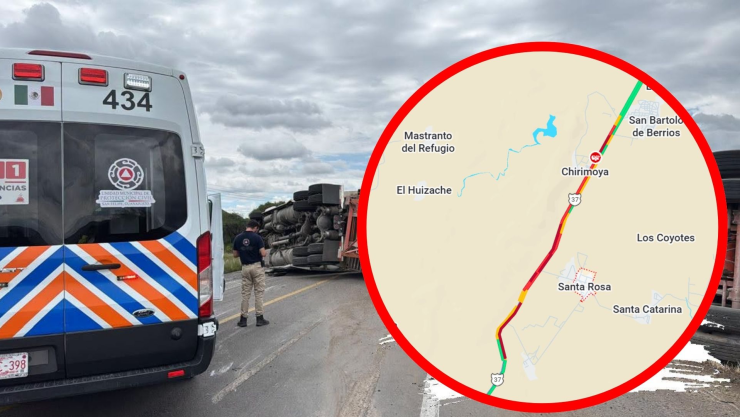 accidente carretera San Felipe Villa de Reyes hoy