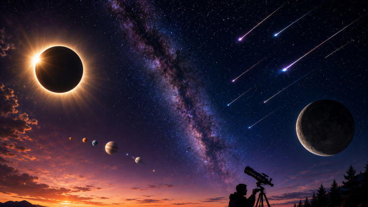Triple fenómeno astronómico además del eclipse solar del 12 de agosto
