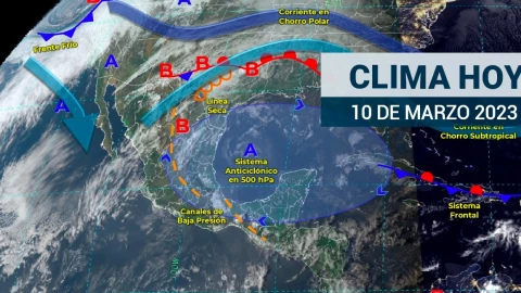 Clima en México 10 de marzo
