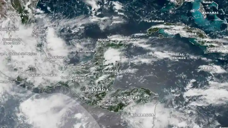 LLuvias en Campeche_ Revelan la hora en la que caerán las precipitaciones este 24 de junio de 2025