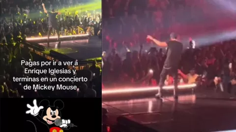 Enrique Iglesias recibe críticas por cantar como Mickey Mouse