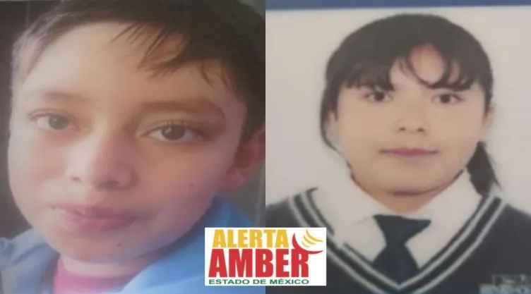 Activan Alerta Amber en el Edomex por la desaparición de Marco y Karen, de 12 y 13 años