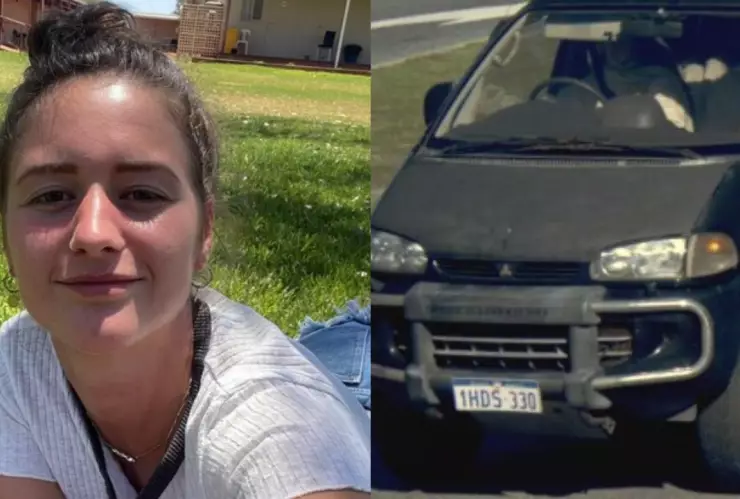 Imagen de Carolina Wilga, turista desaparecida en Australia, y su camioneta.