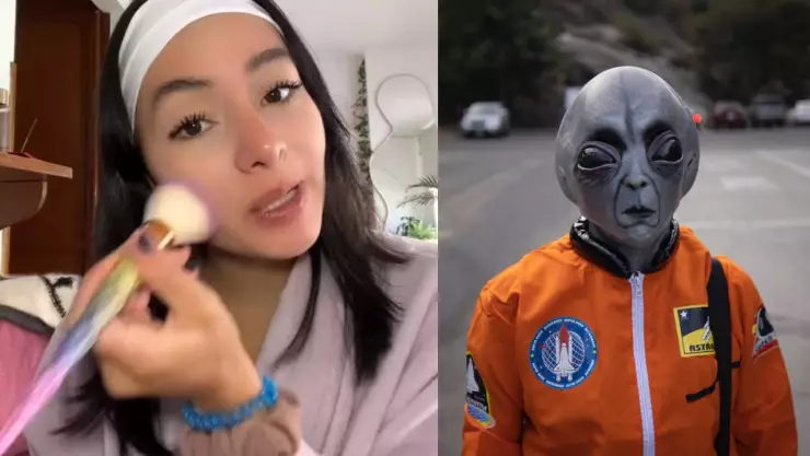 VIDEO Tiktoker narra su noviazgo con un extreterrestre