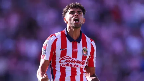 Ricardo Marín celebrando su gol ante Atlético San Luis por la Jornada 7 del Apertura 2026