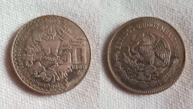 Dan 200 mil por esta moneda conmemorativa de 50 pesos