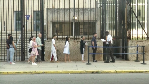 Estados Unidos reanuda emisión de visas en embajada de La Habana, Cuba.