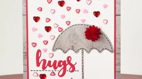 Carta con lluvia de corazones para este 14 de febrero