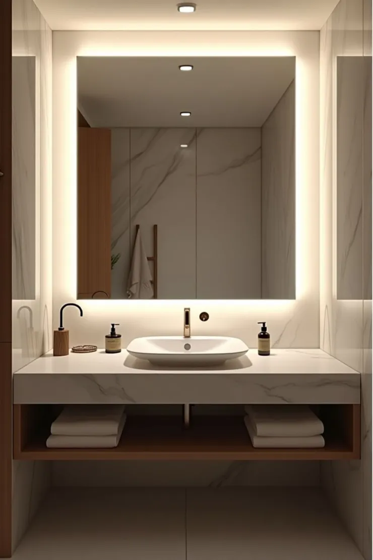 6 ideas para reemplazar el espejo tradicional de baño por diseños modernos
