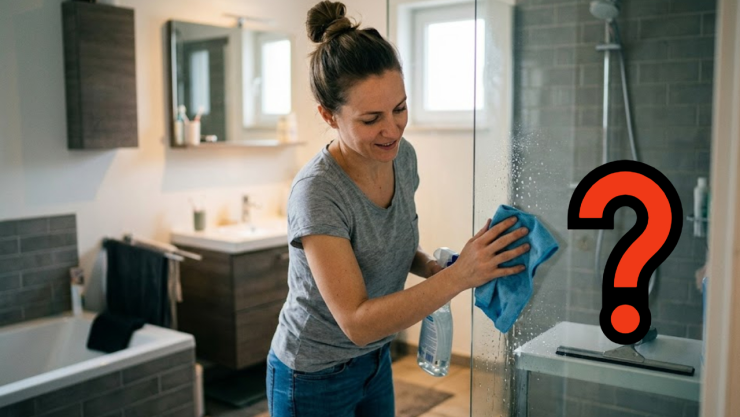 El ingrediente secreto para limpiar las mamparas de baño y dejarlas relucientes, según los expertos