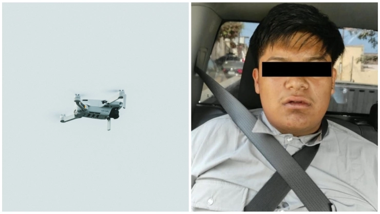 Detectan vuelo de dron en México que ingresó por EU.