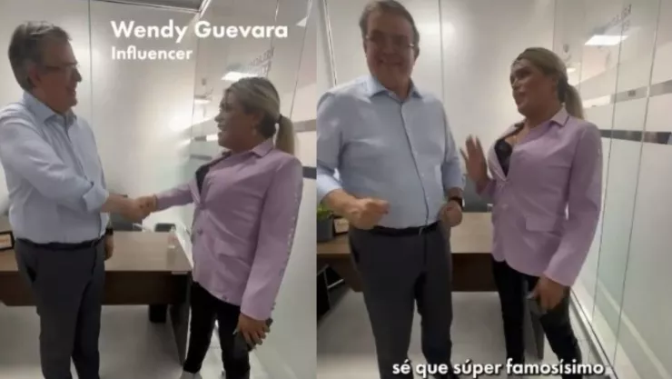 ¡Reunión de alto rango! Marcelo Ebrard se reúne con Wendy Guevara de “Las Perdidas”