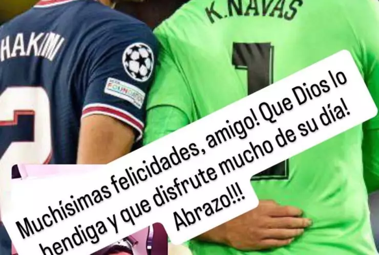 El mensaje de Keylor Navas a Achraf Hakimi