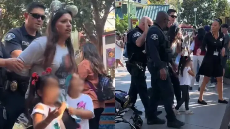 Madre es arrestada en Disneyland frente a sus dos hijas _ Caso viral