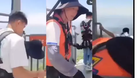 VIDEO: Joven muere tras lanzarse de bungee sin arnés de seguridad