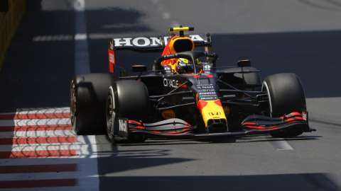 Sergio Pérez en Azerbaiyán