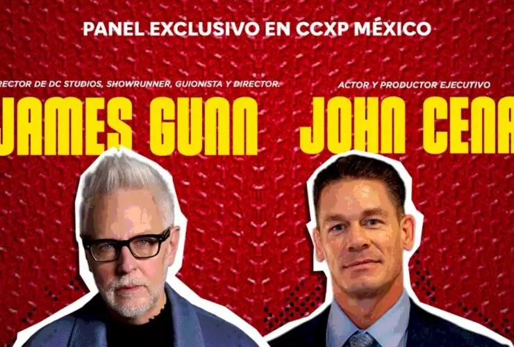 James Gunn y John Cena en la CCXP México 2025