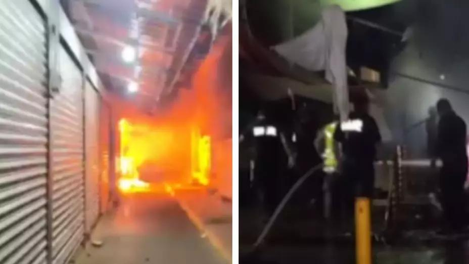 Incendio mercado Juchitán