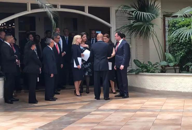 Secretaria de Seguridad Nacional de EUA con cancilleres centroamericanos