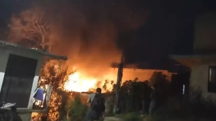 Incendio en Colonia Cerro Colorado Xalapa