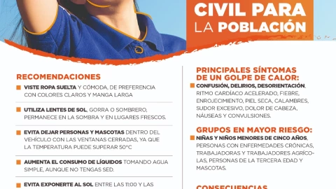 ACCIONES PARA EVITAR UN GOLPE DE CALOR