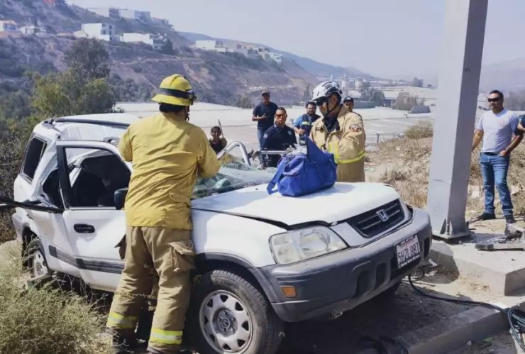 Mujer prensada en Tijuana