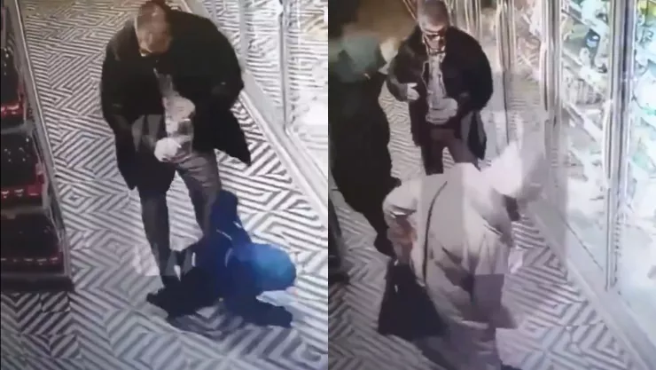 Hombre noquea a niño en Rusia