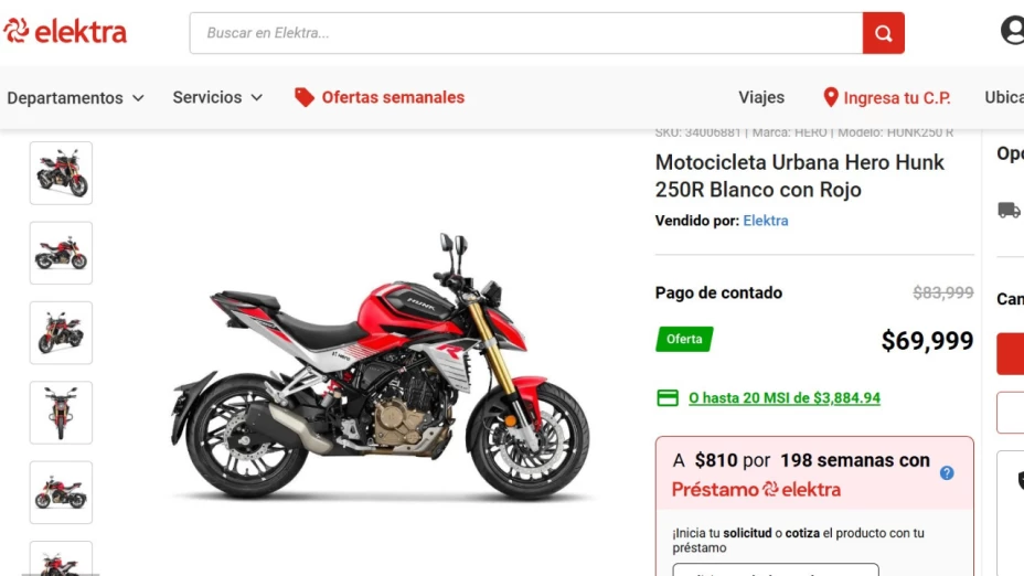 moto precio