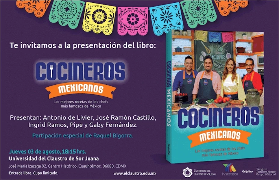 Nuevo libro de gastronomía.