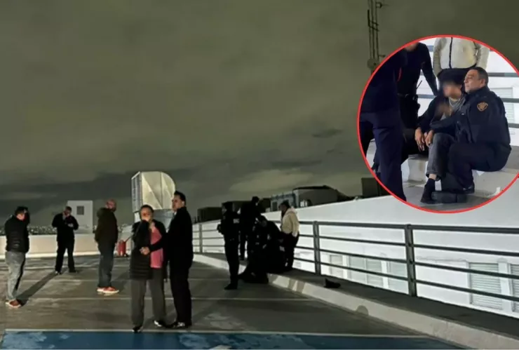 Policías rescatan a adolescente que intentaba saltar de Galerías Coapa, en Tlalpan