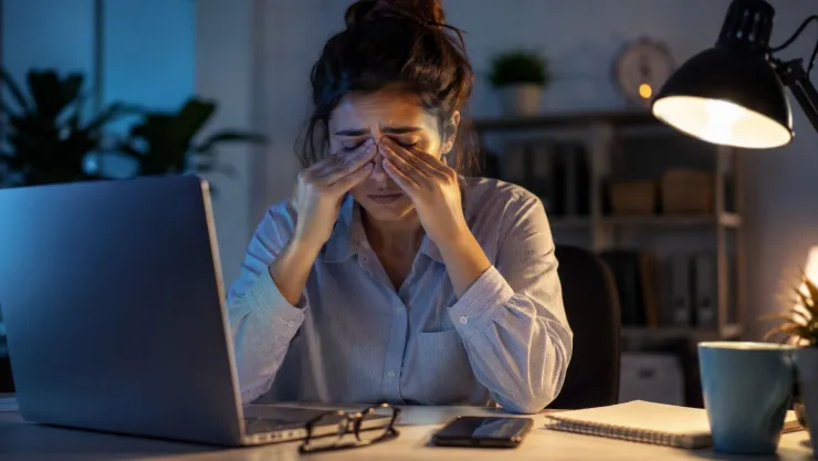 ¿Terminas de trabajar y tomas el celular? Tus ojos también necesitan descansar