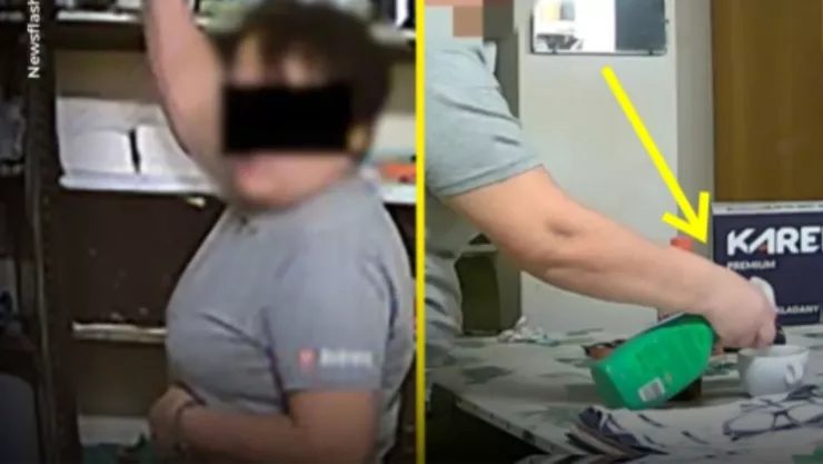 ¡Por criticarla! Mujer envenena a compañera de trabajo rociaba productos de limpieza en su taza de café.jpg