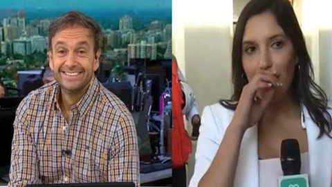 Conductor invita a comer a reportera