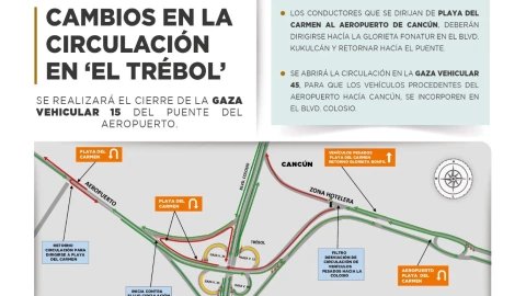 Tráfico en Cancún hoy 10 de mayo