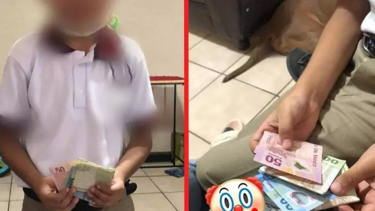 Niño regresa a su casa con $500 pesos